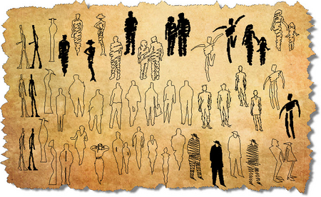 CAD People Blocks - Hand Drawn